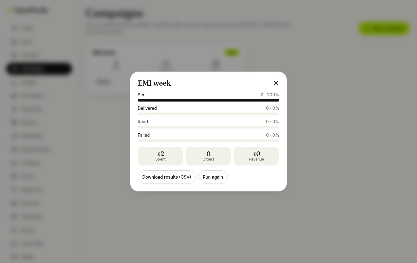 Campaign report (laptop)