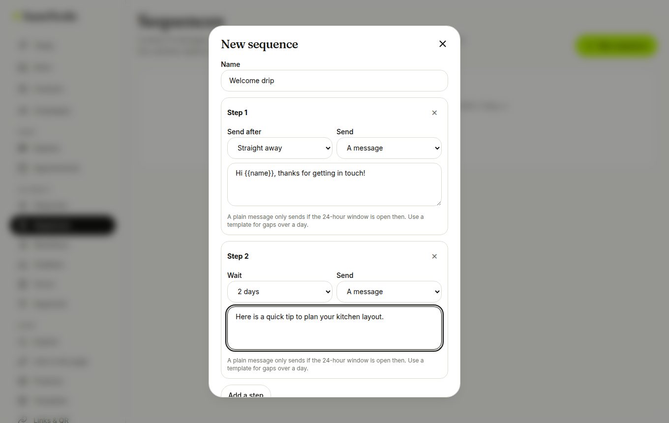 Sequence builder (laptop)