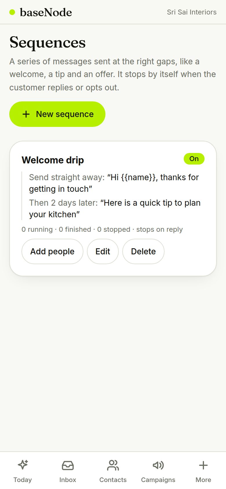 Your sequences (phone)